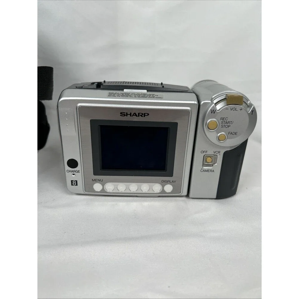 Sharp VL-A110 ViewCam 8 Camcorder Tape Camera 16x Power Zoom Tested